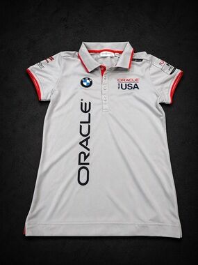 BMW Women’s Sail Rasing Oracle Team USA Grey Polo Small